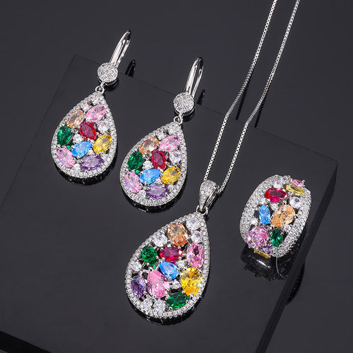 Multicolor Brass Necklace