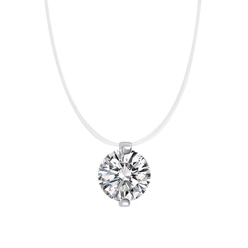 Silver Floral Pendant Necklace