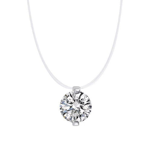 Silver Floral Pendant Necklace