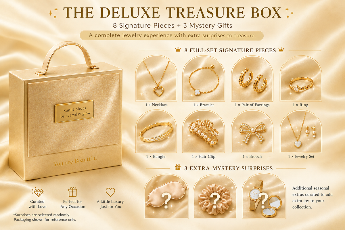 Jewelry Mystery Gift Box: 11-Piece Deluxe Set